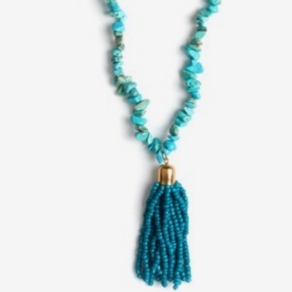 Octavia & CO.Turq Tassel Necklace - Picture 2 of 3